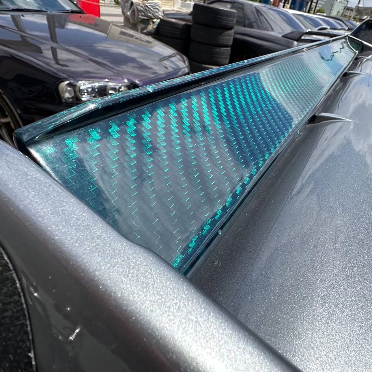 MINE'S Carbon Rear Wing Blade (Emerald)