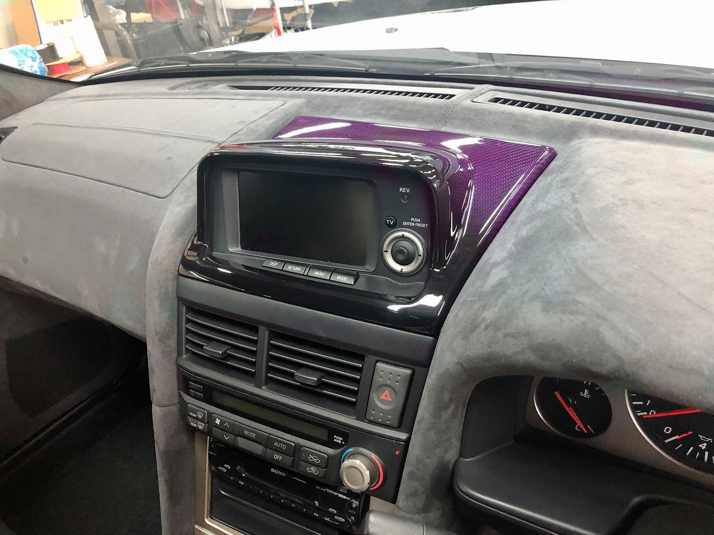 MINE'S Carbon MFD Cover (Midnight Purple)