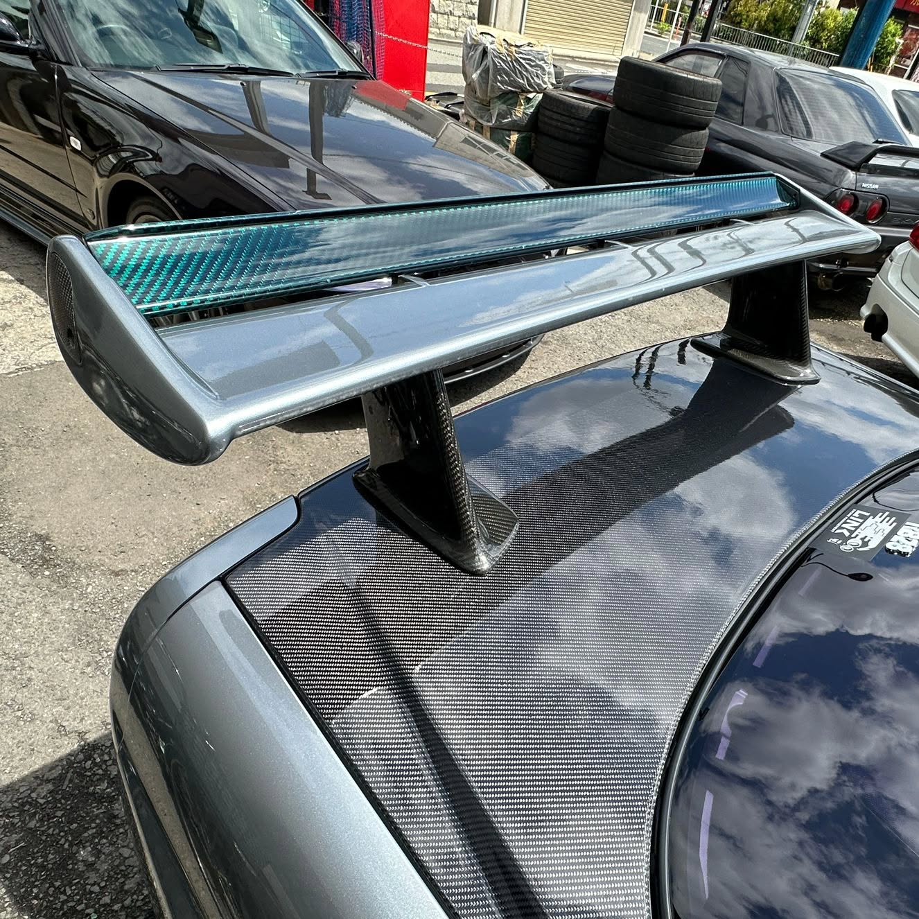 MINE'S Carbon Rear Wing Blade (Emerald)