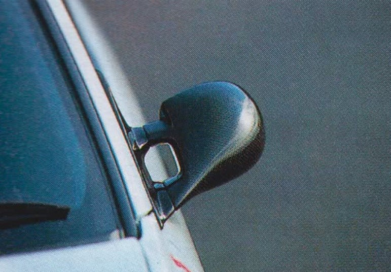 Carbon Aero Mirrors for Mitsubishi EVO 7, 8, 9, 9 Wagon Type MINE'S (Blue)