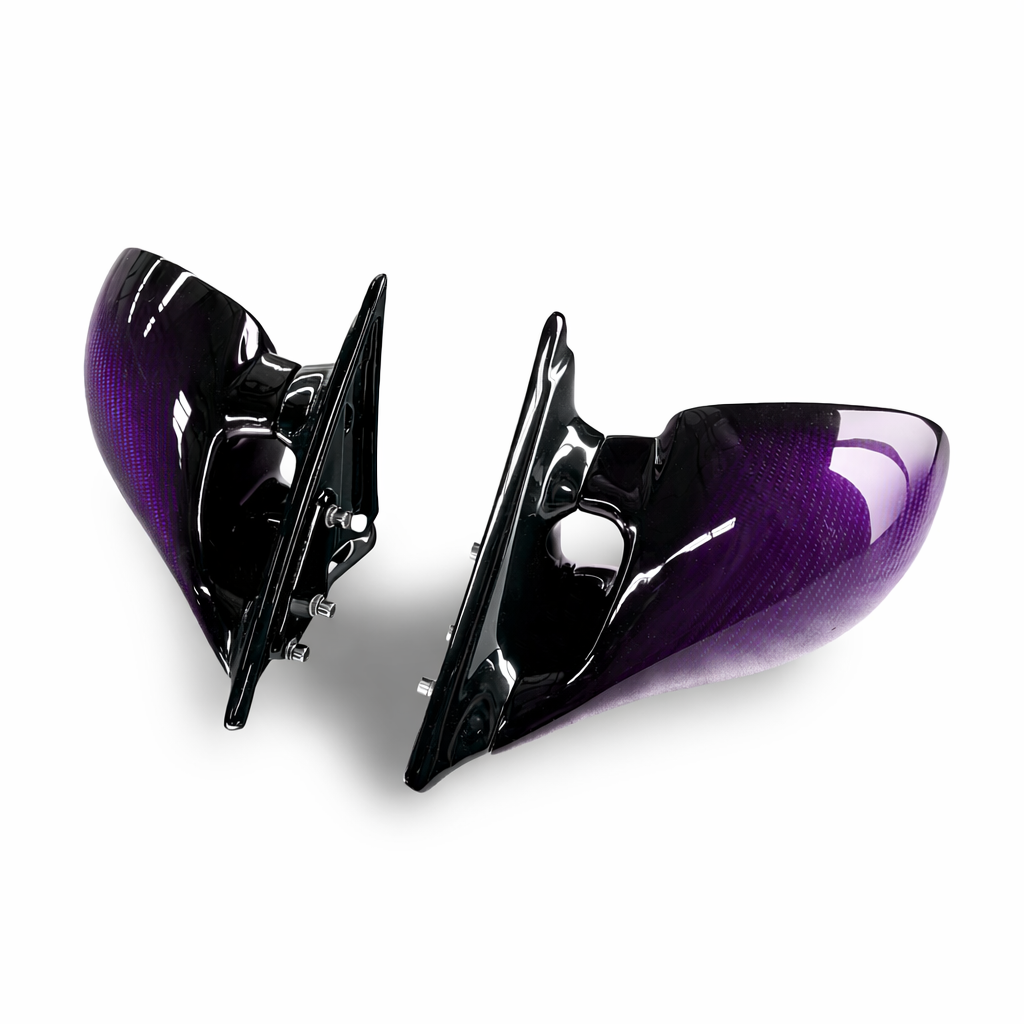 Carbon Aero Mirrors for BNR34 Type MINE'S (Midnight Purple)