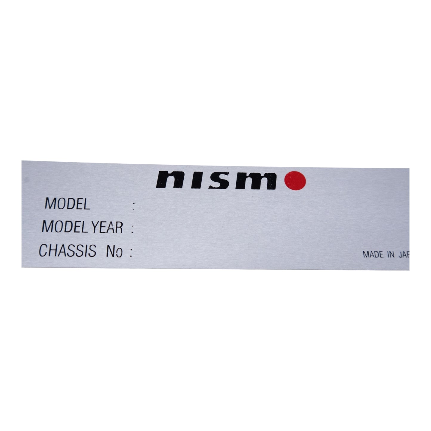 Nismo Chasis Plate