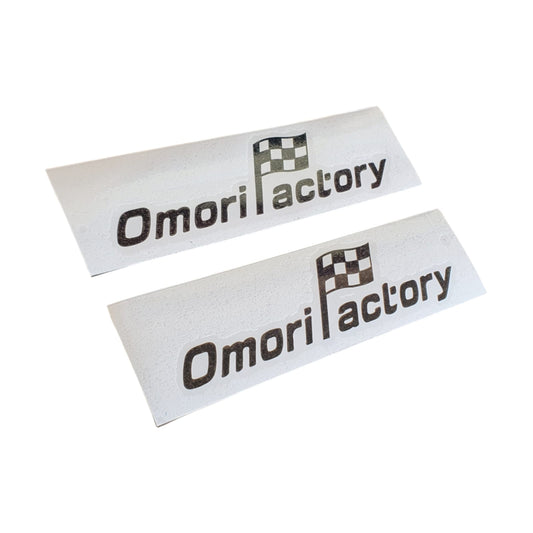 x2 Omori Factory Sticker Set Black