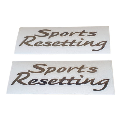 x2 Sports Resetting Stickers Set Black