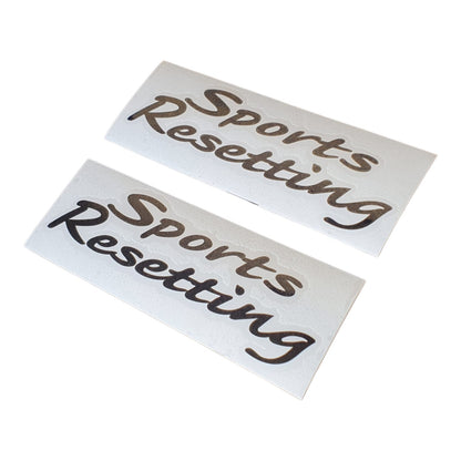 x2 Sports Resetting Stickers Set Black