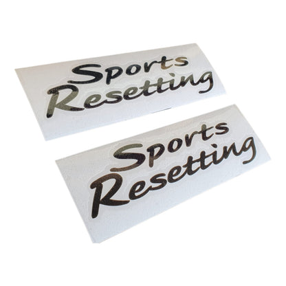 x2 Sports Resetting Stickers Set Black