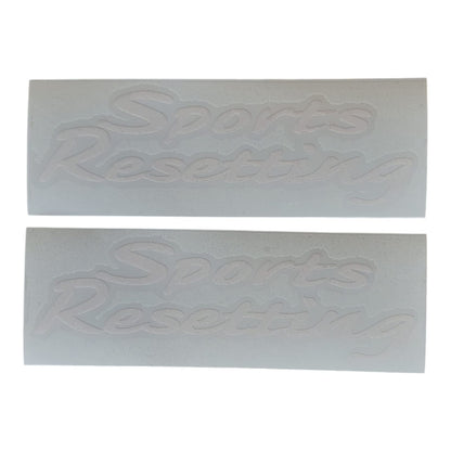 x2 Sports Resetting Sticker Set White