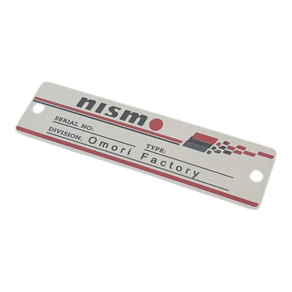 Nismo Serial Number Engine Plate