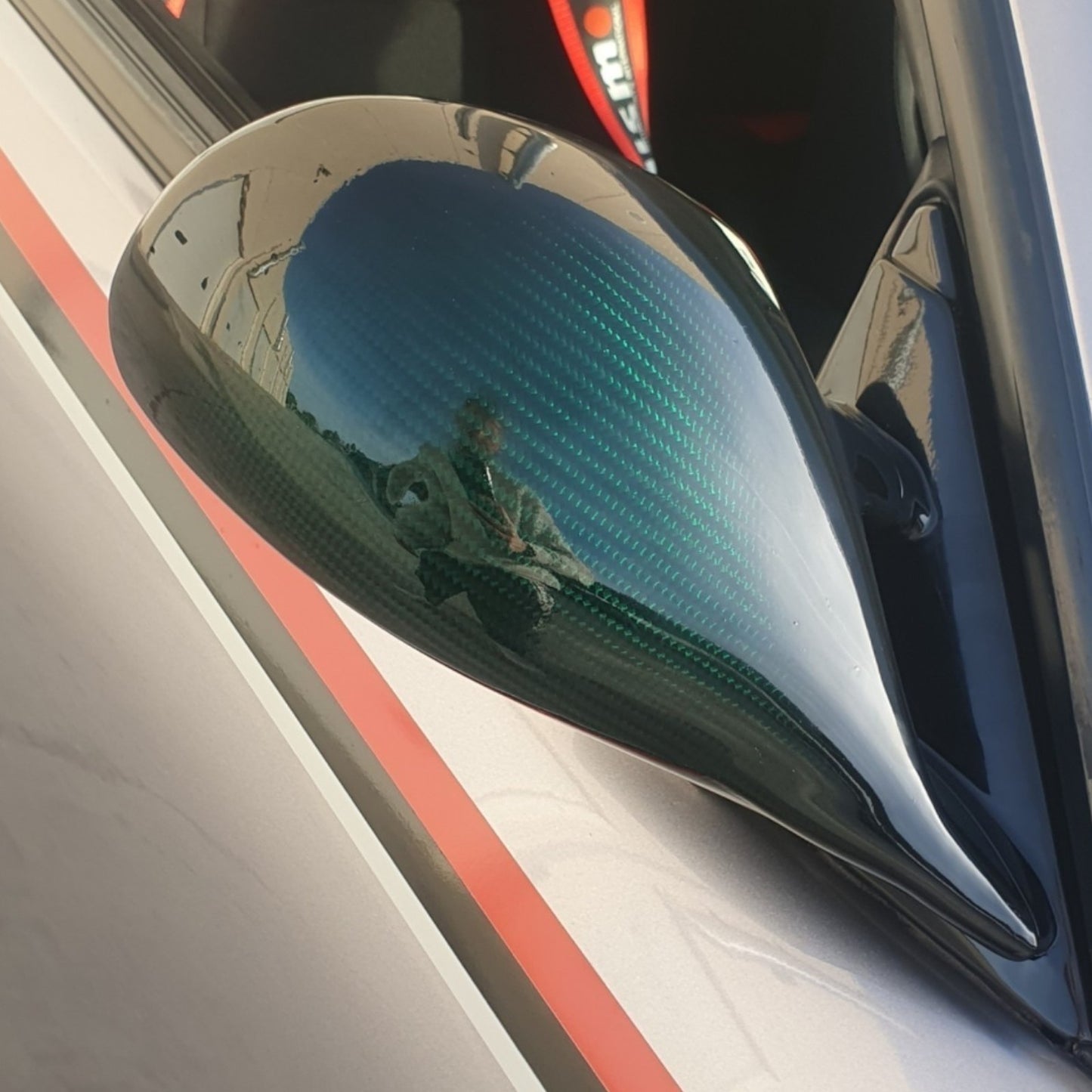 Carbon Aero Mirrors for R34 Type MINE'S  (Emerald)