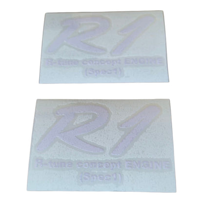 R1 R-tune concept ENGINE Stickers Set White