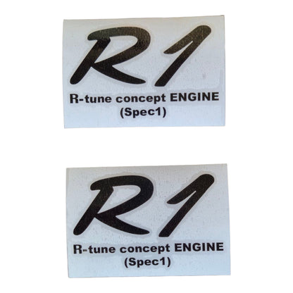 R1 R-tune concept ENGINE Stickers Set Black