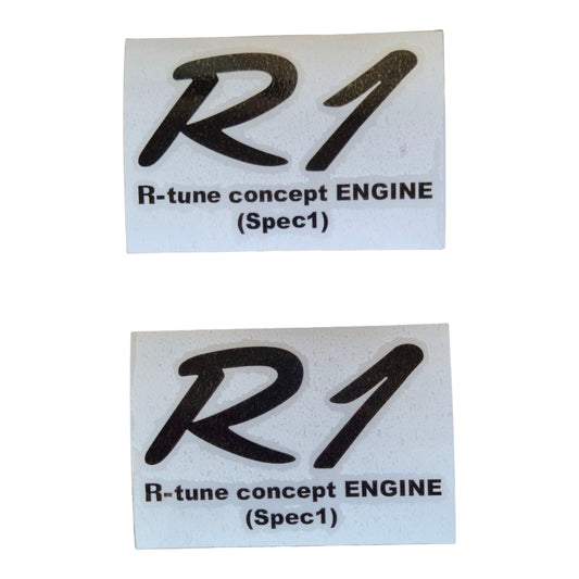 R1 R-tune concept ENGINE Stickers Set Black
