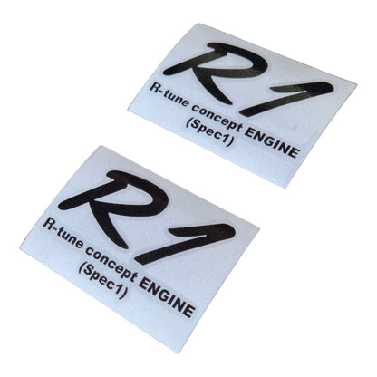 R1 R-tune concept ENGINE Stickers Set Black