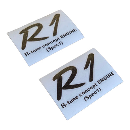 R1 R-tune concept ENGINE Stickers Set Black