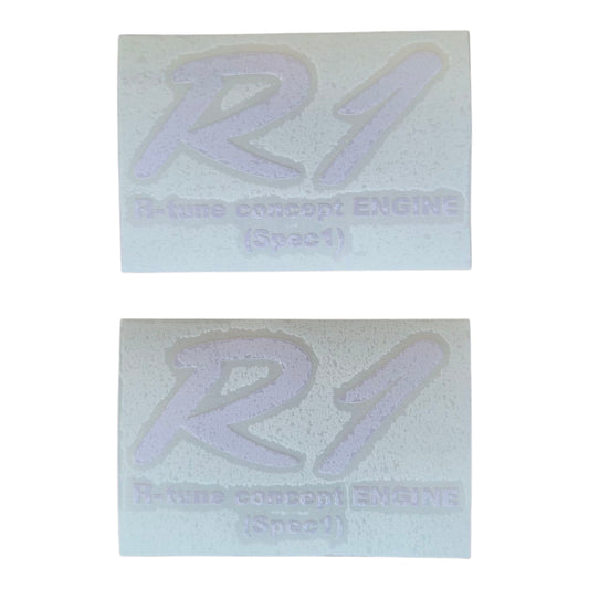 R1 R-tune concept ENGINE Stickers Set White
